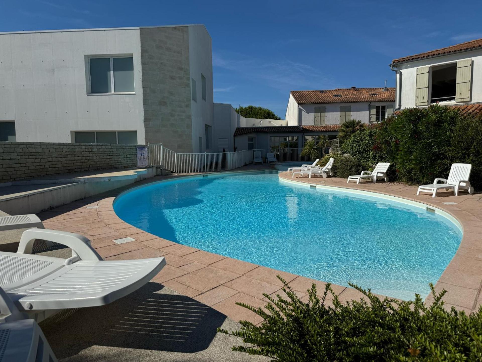 L'Annerie - Piscine Apartment La Couarde sur Mer Bagian luar foto